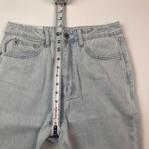NWT WeWoreWhat The Icon Jeans 2 Light Icy Wash Straight Leg High Rise - Picture 8 of 13